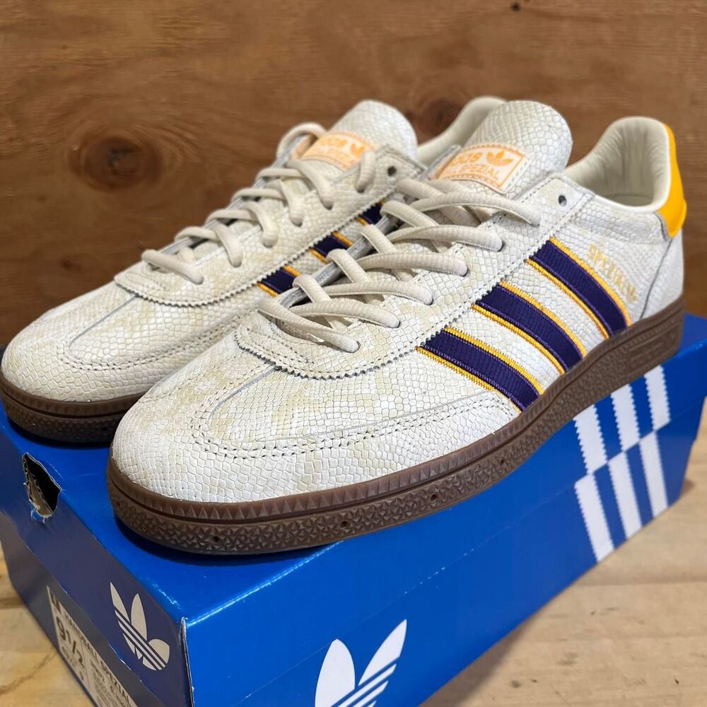 Adidas Men's White and Cream Trainers